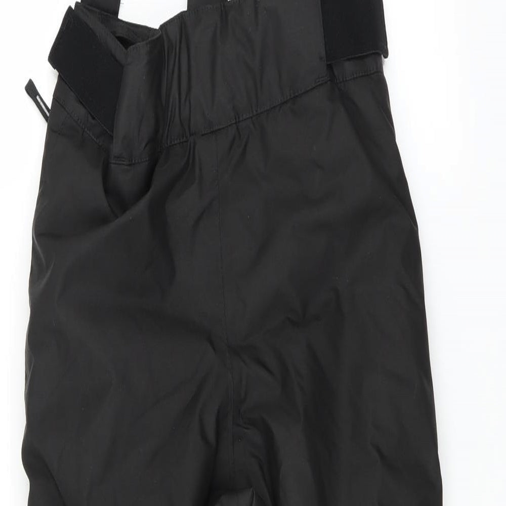 DECATHLON Boys Black   Snow Pants Trousers Size 8 Years