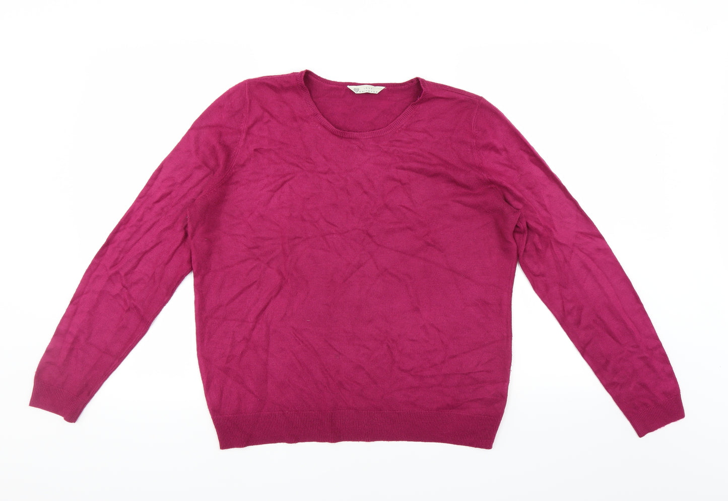 love knitwear Womens Purple   Pullover Jumper Size 14