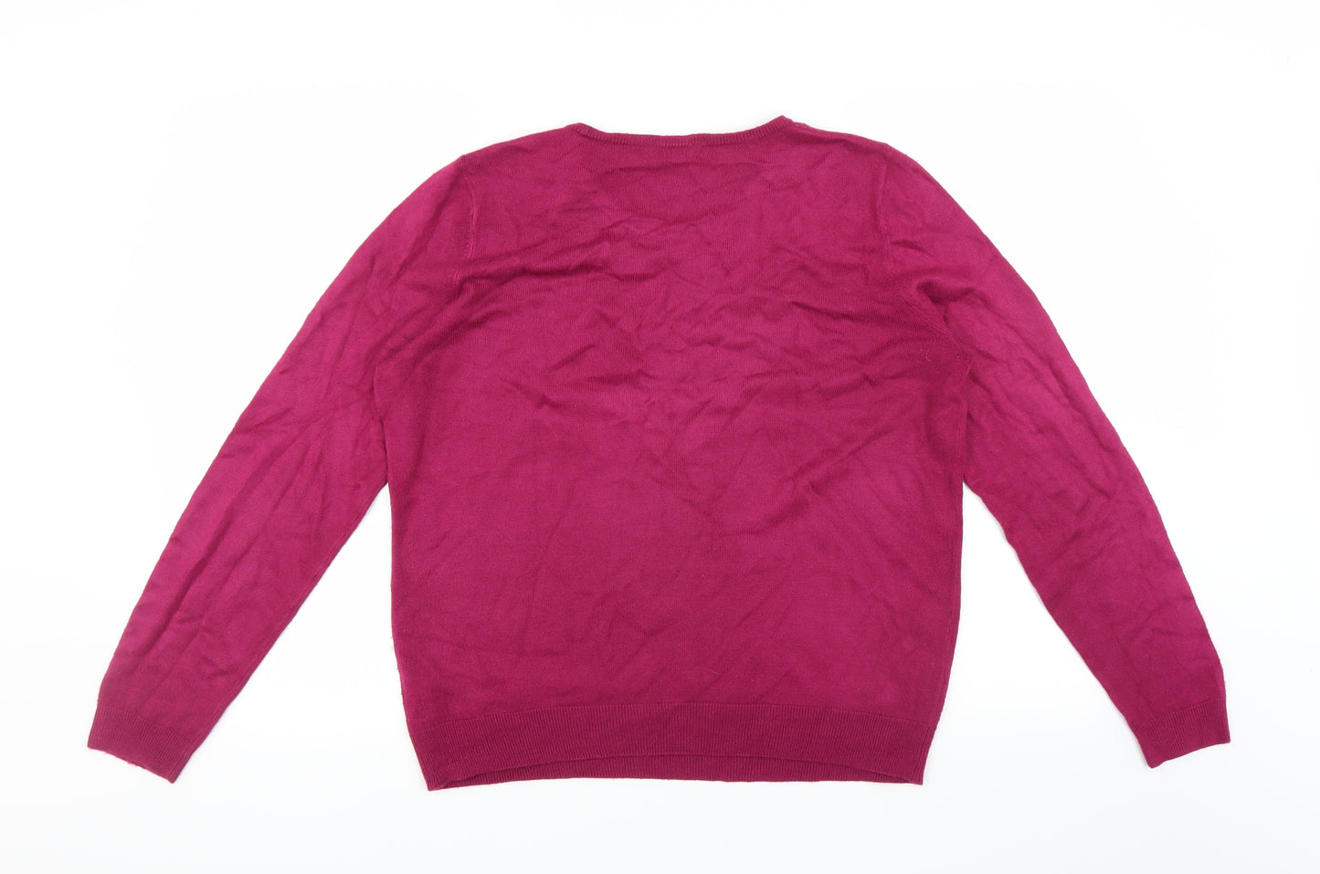 love knitwear Womens Purple   Pullover Jumper Size 14