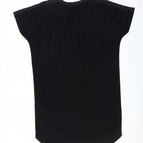 Oasis Womens Black   T-Shirt Dress  Size XS