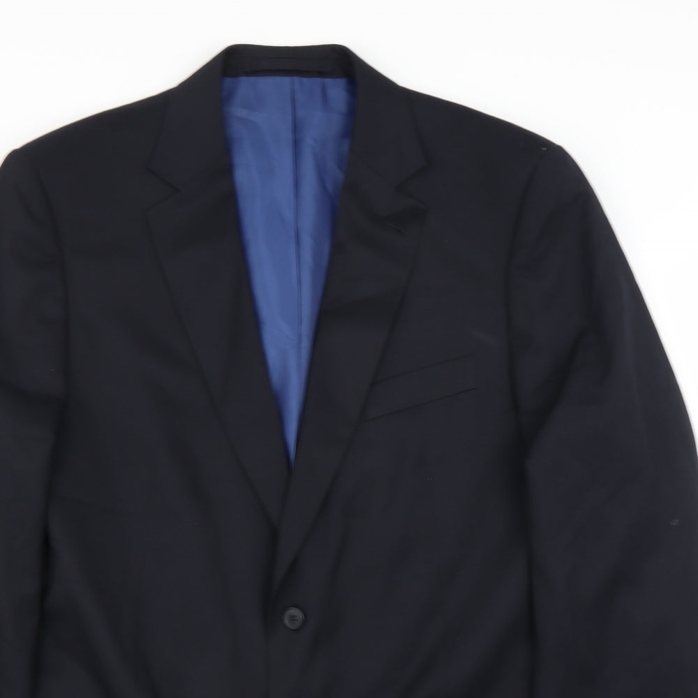 Marks and Spencer Mens Blue   Jacket Suit Jacket Size 44