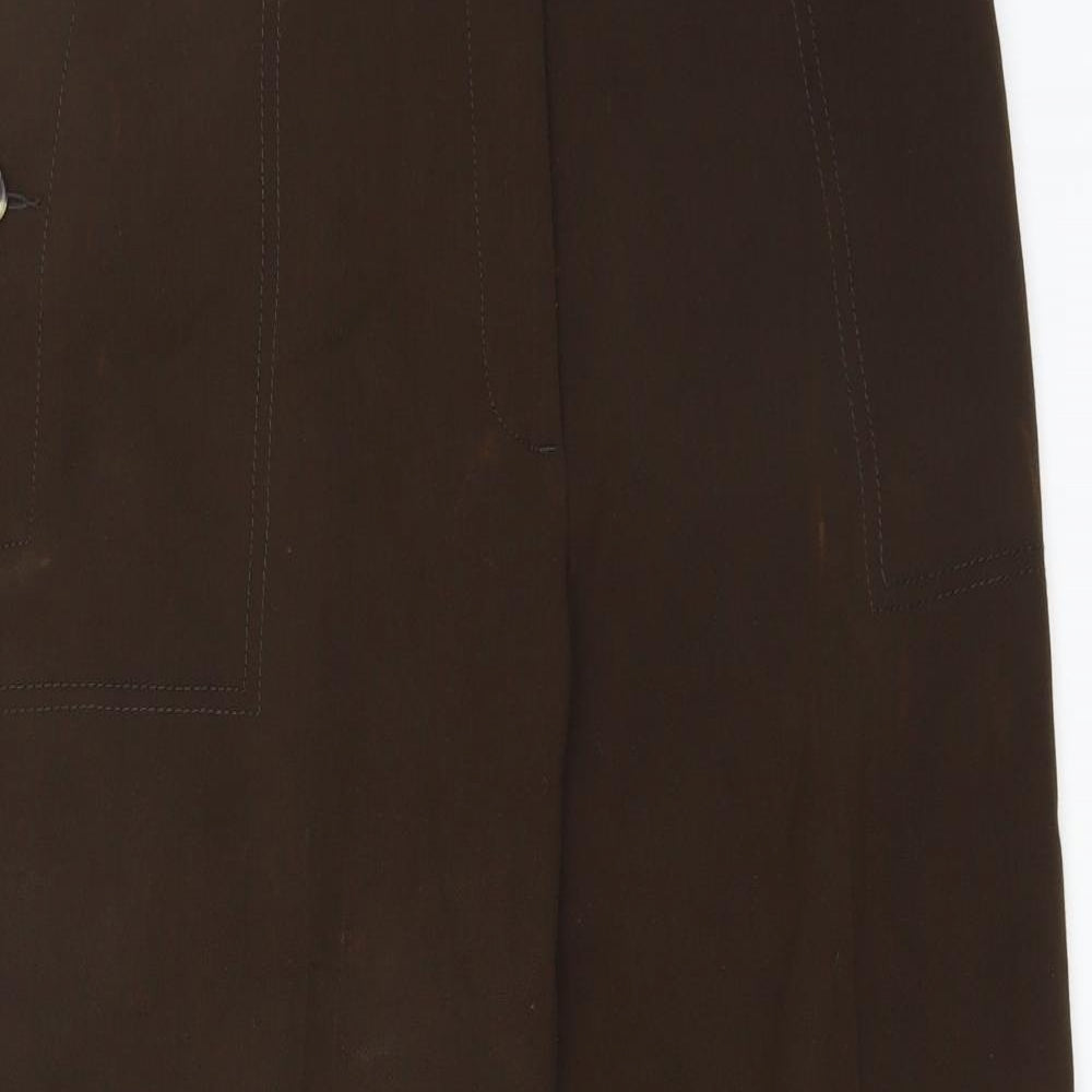 Marks and Spencer Womens Brown   Trousers  Size 14 L23 in