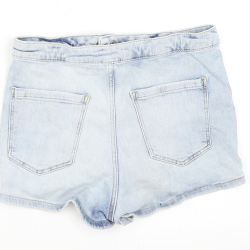 Topshop Womens Blue   Hot Pants Shorts Size 28 in
