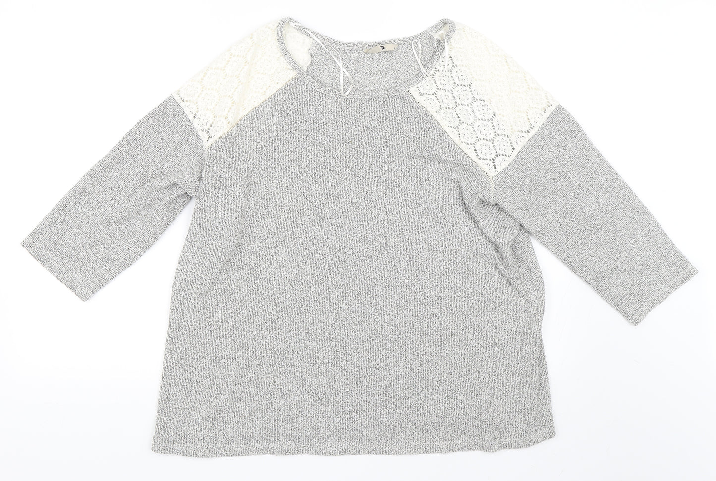 TU Womens Grey   Pullover Jumper Size 18