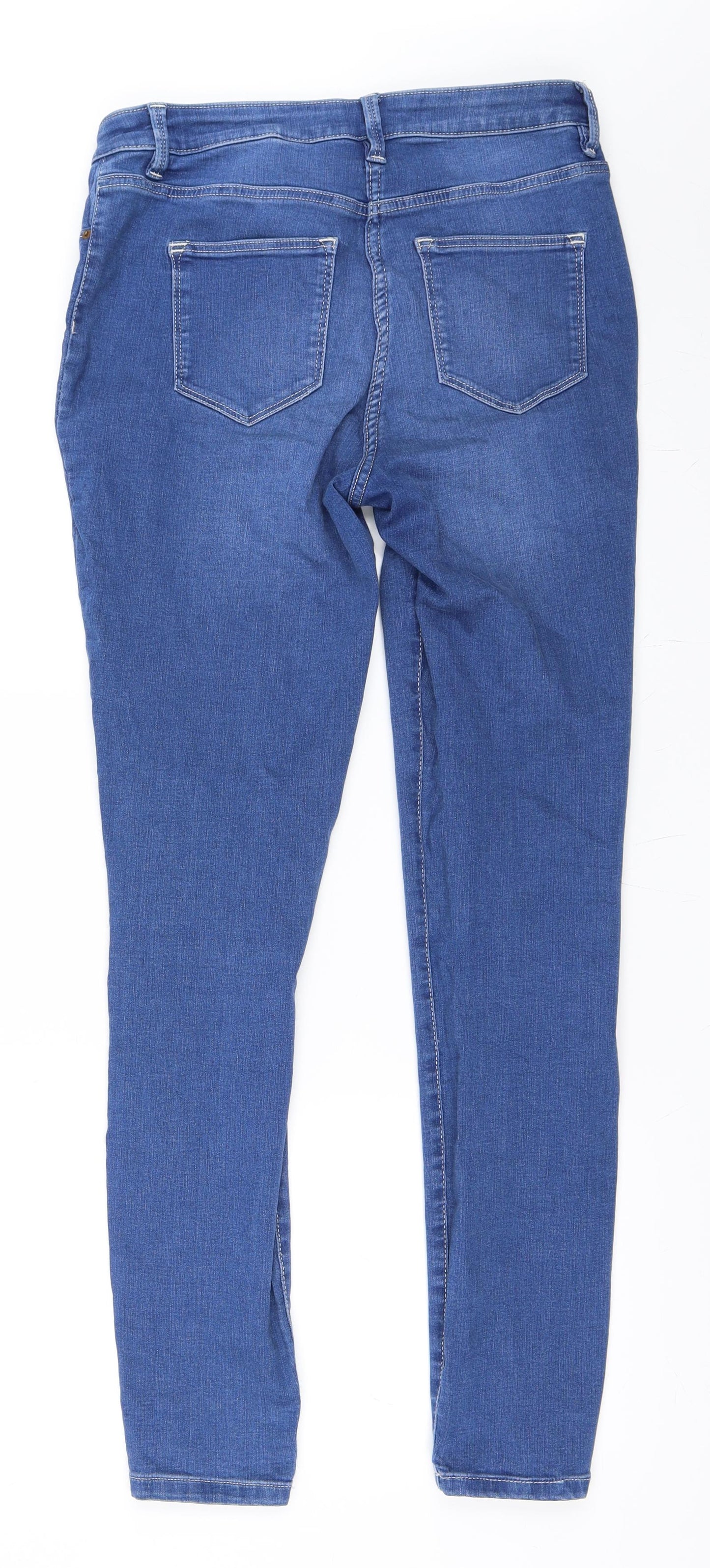 NEXT Womens Blue  Denim Skinny Jeans Size 14 L30 in
