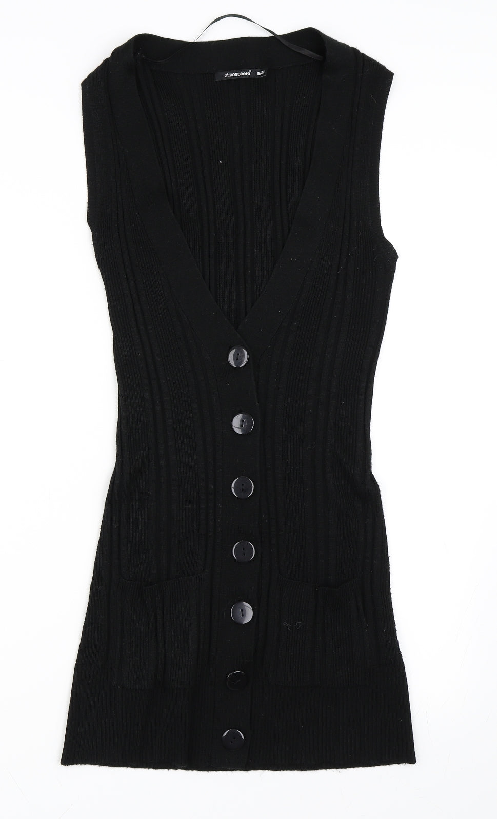 Atmosphere Womens Black   Vest Jumper Size 16