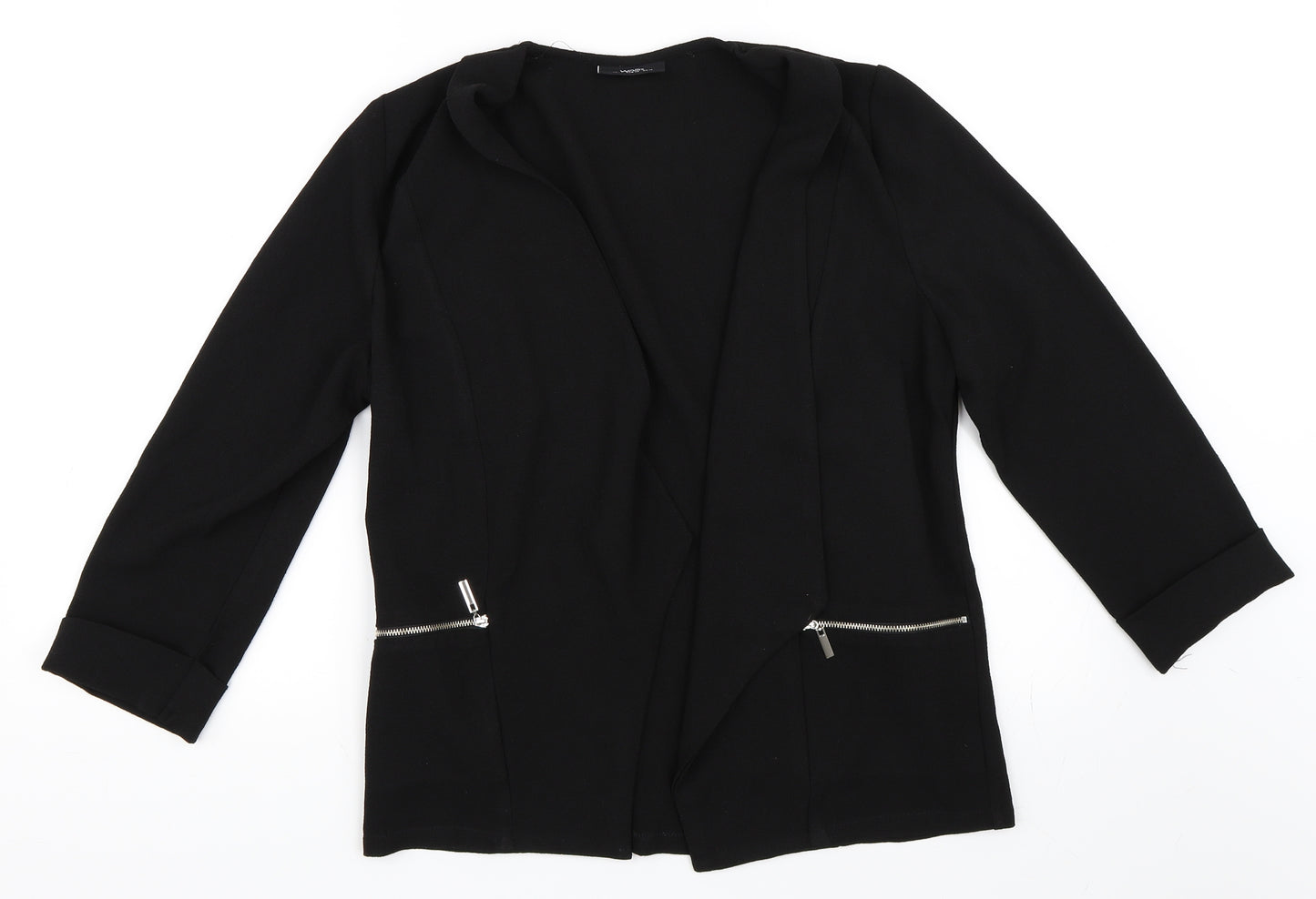 Wallis Womens Black   Jacket Blazer Size 14