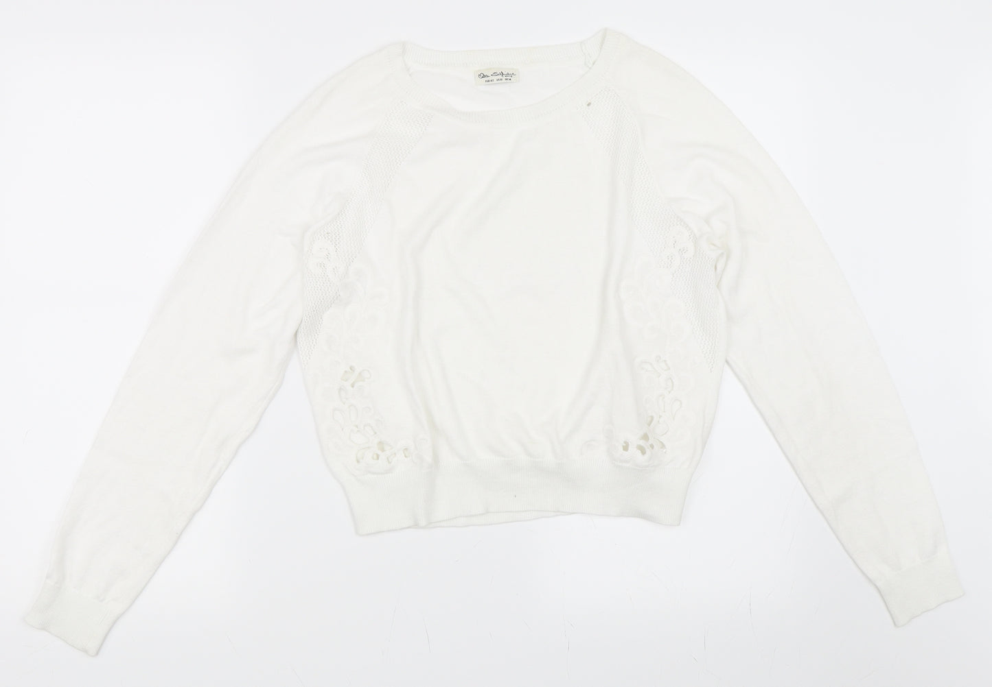 Miss Selfridge Womens Ivory   Pullover Jumper Size 14