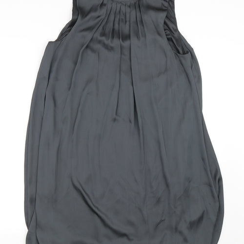 Preworn Womens Green  Satin Shift  Size M
