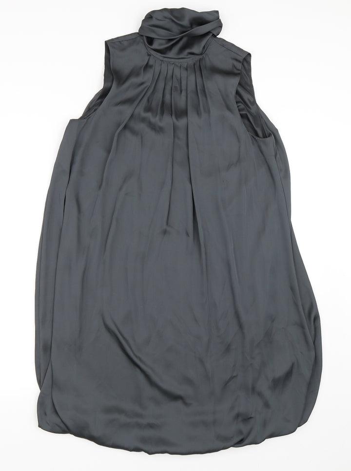 Preworn Womens Green  Satin Shift  Size M