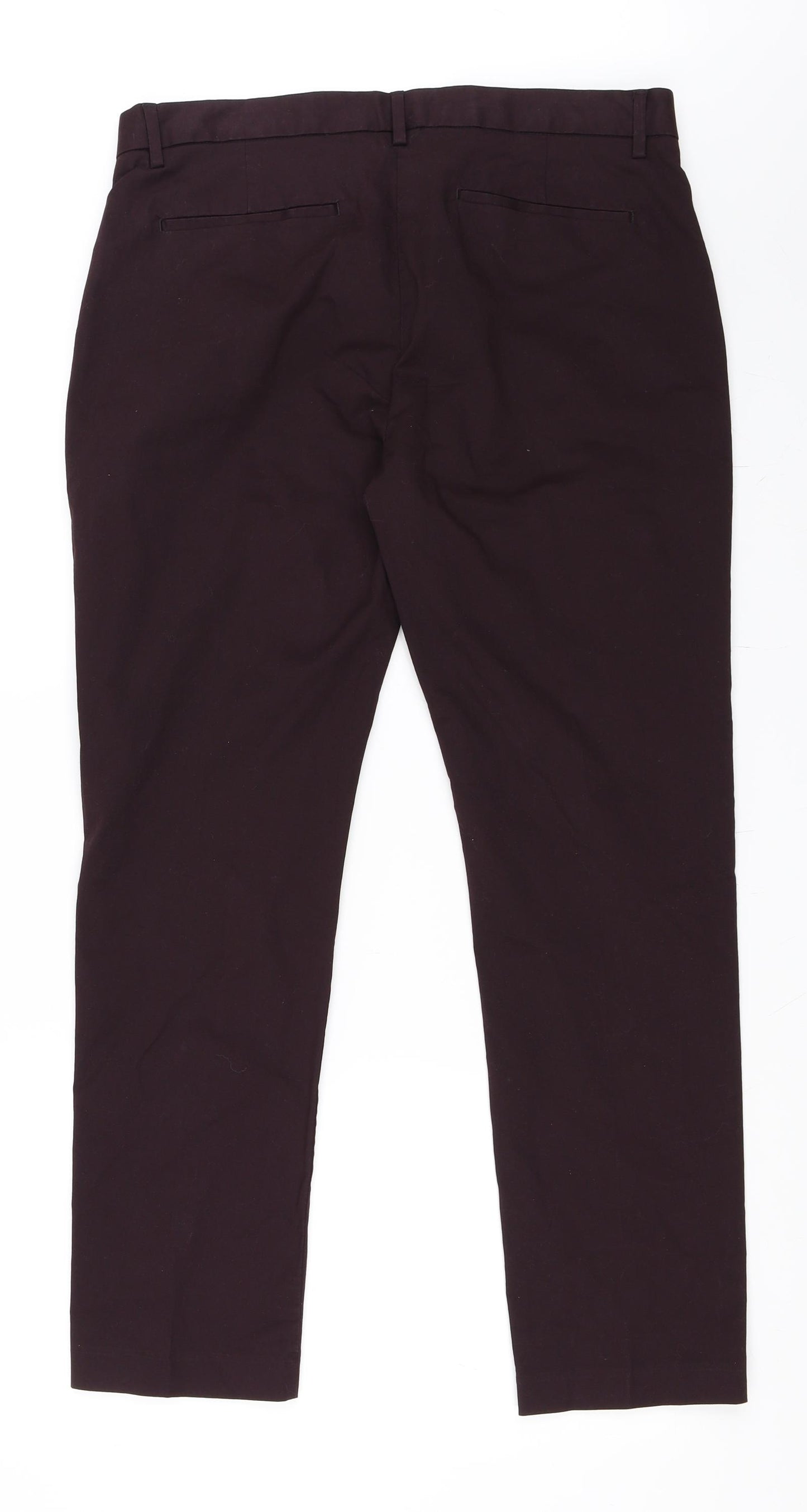 Marks and Spencer Mens Purple   Chino Trousers Size 34 in L29 in