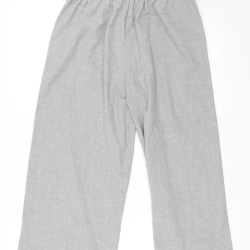 Zara Womens Grey   Cropped Trousers Size M L22 in - Culotte