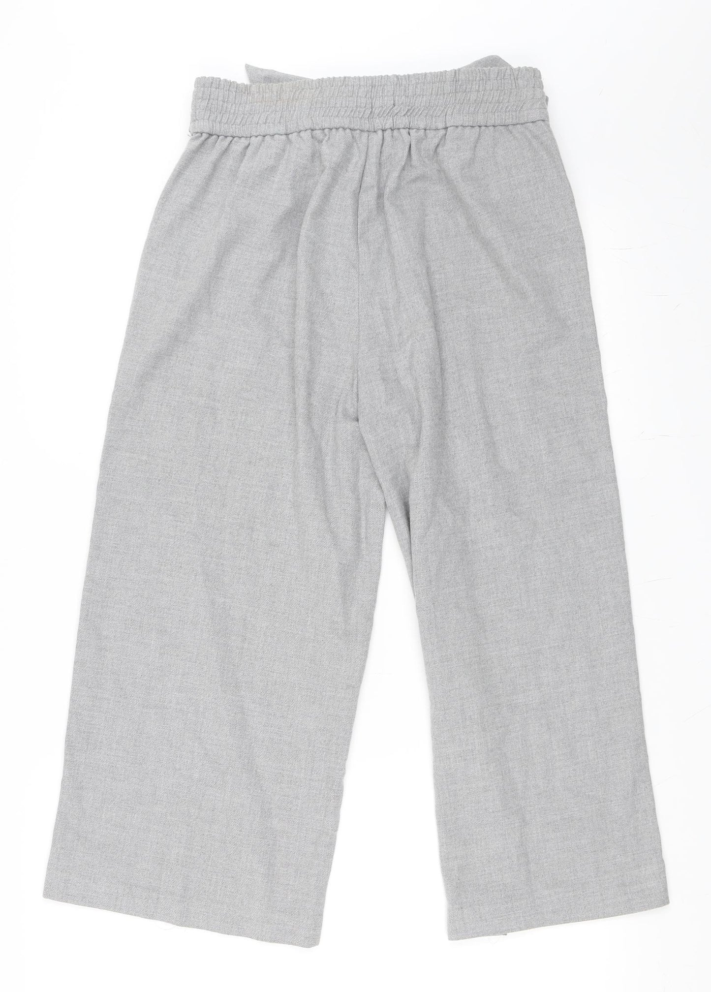 Zara Womens Grey   Cropped Trousers Size M L22 in - Culotte
