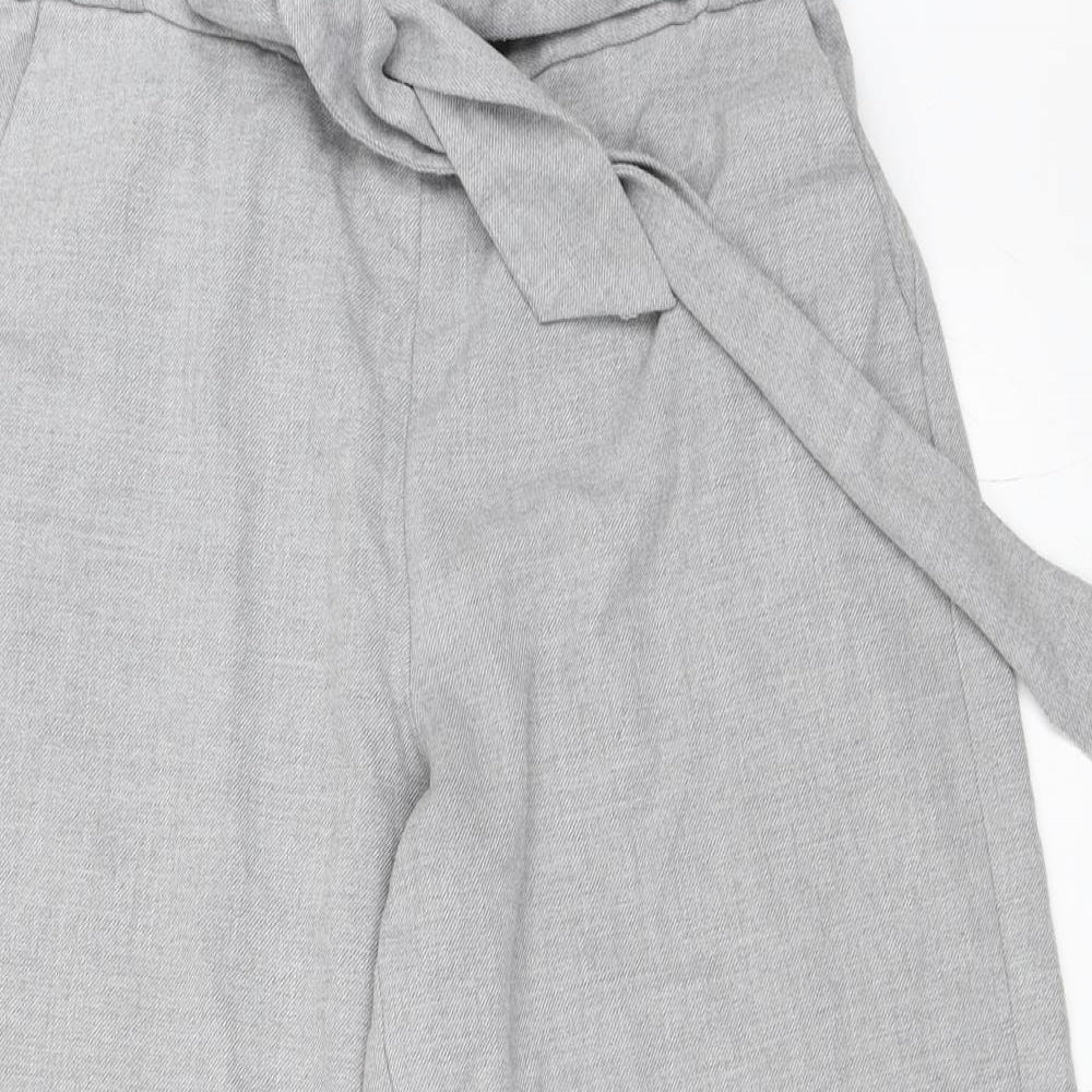 Zara Womens Grey   Cropped Trousers Size M L22 in - Culotte