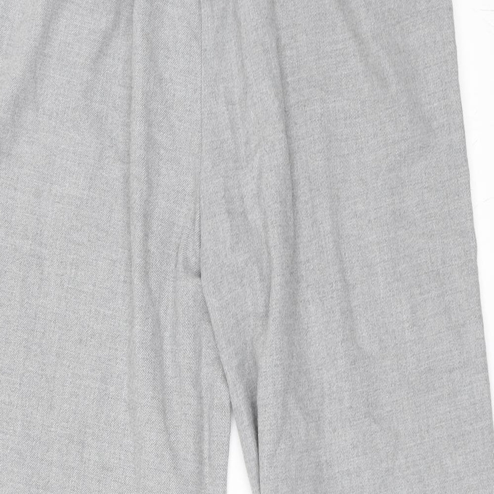 Zara Womens Grey   Cropped Trousers Size M L22 in - Culotte