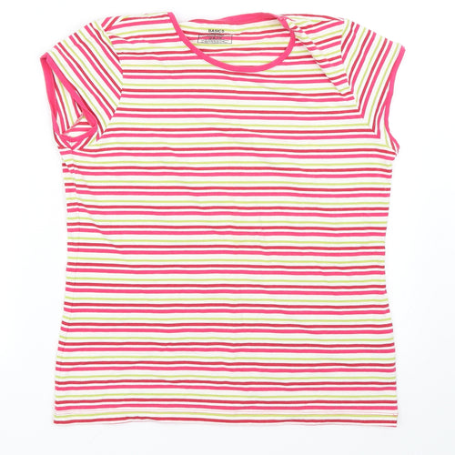 Atmosphere Womens Pink Striped  Basic T-Shirt Size 18