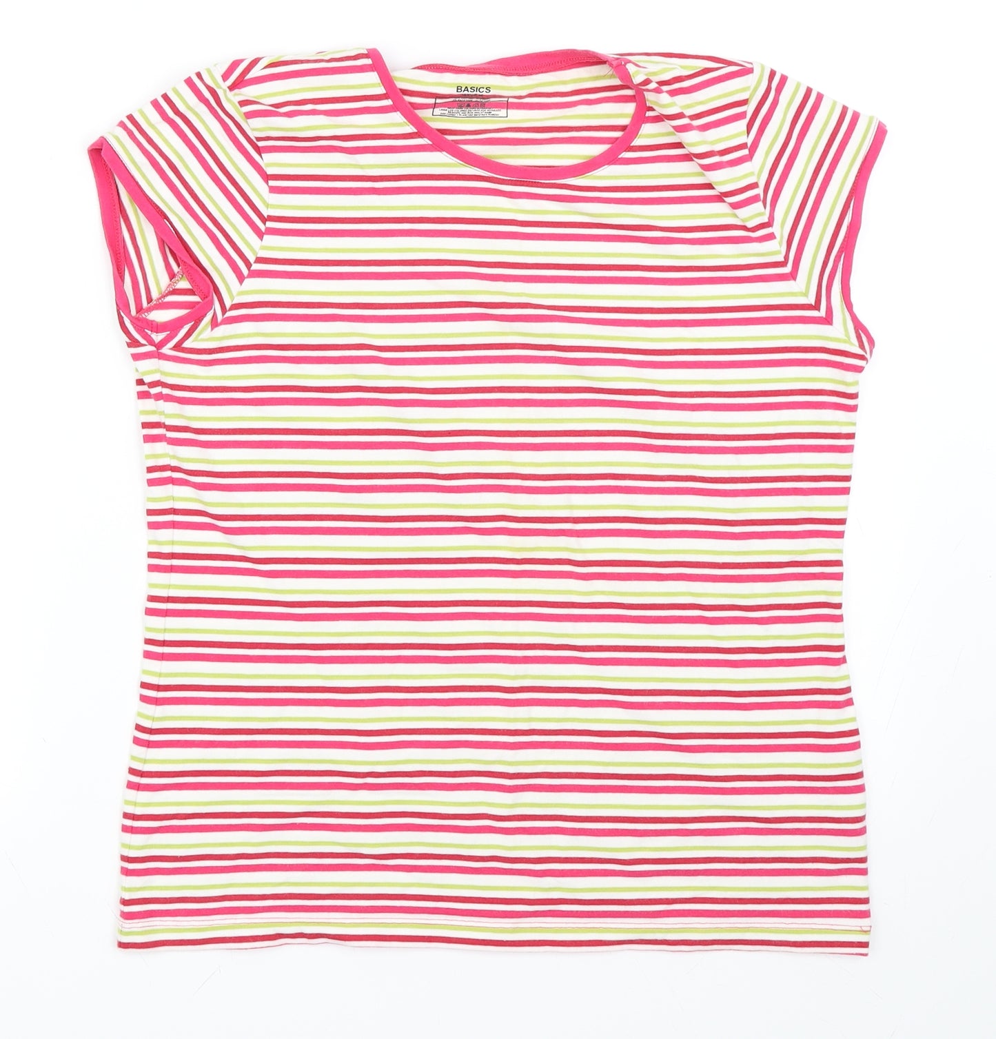 Atmosphere Womens Pink Striped  Basic T-Shirt Size 18