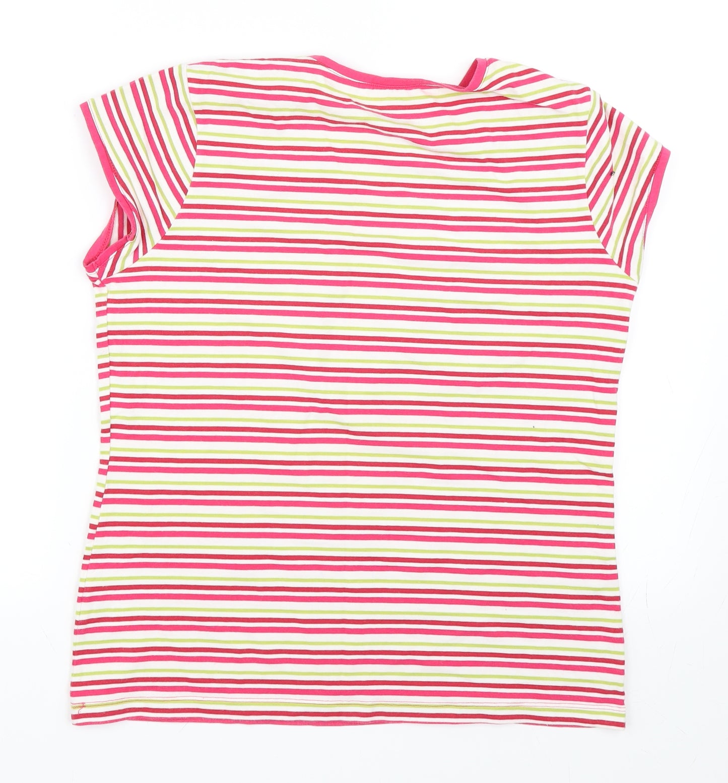 Atmosphere Womens Pink Striped  Basic T-Shirt Size 18