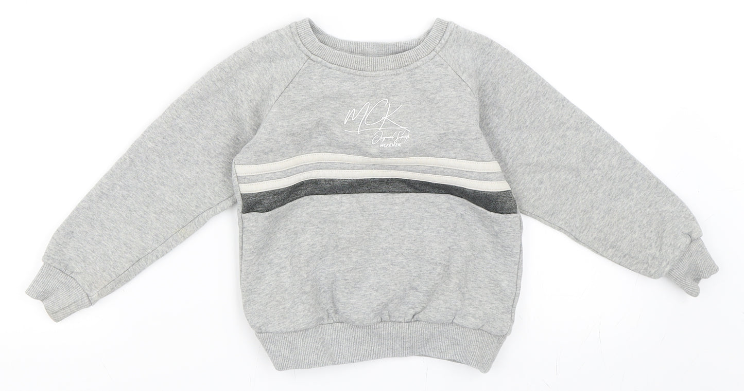 McKenzie Boys Grey   Pullover Sweatshirt Size 3-4 Years