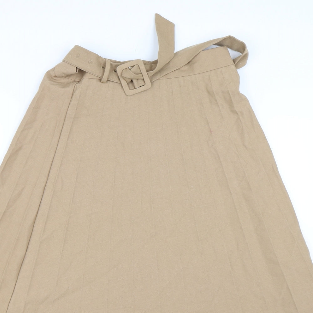 Primark Womens Beige   Swing Skirt Size 10