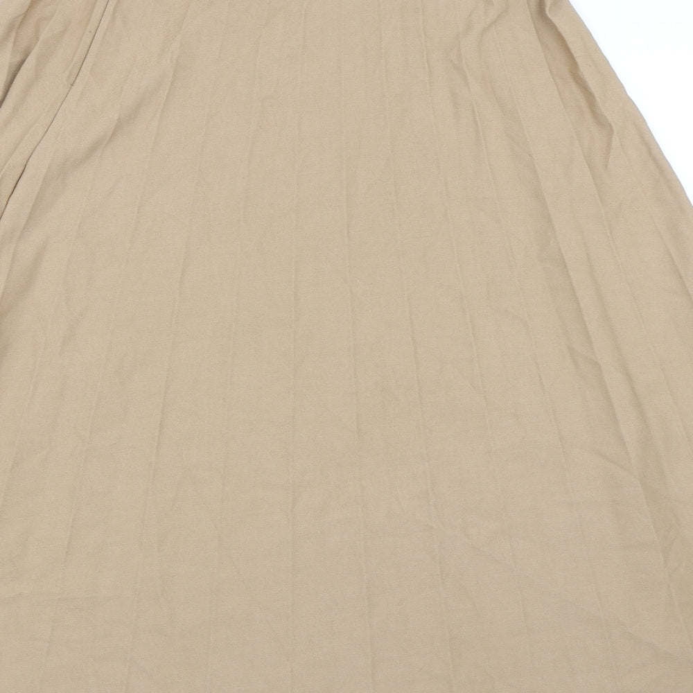 Primark Womens Beige   Swing Skirt Size 10