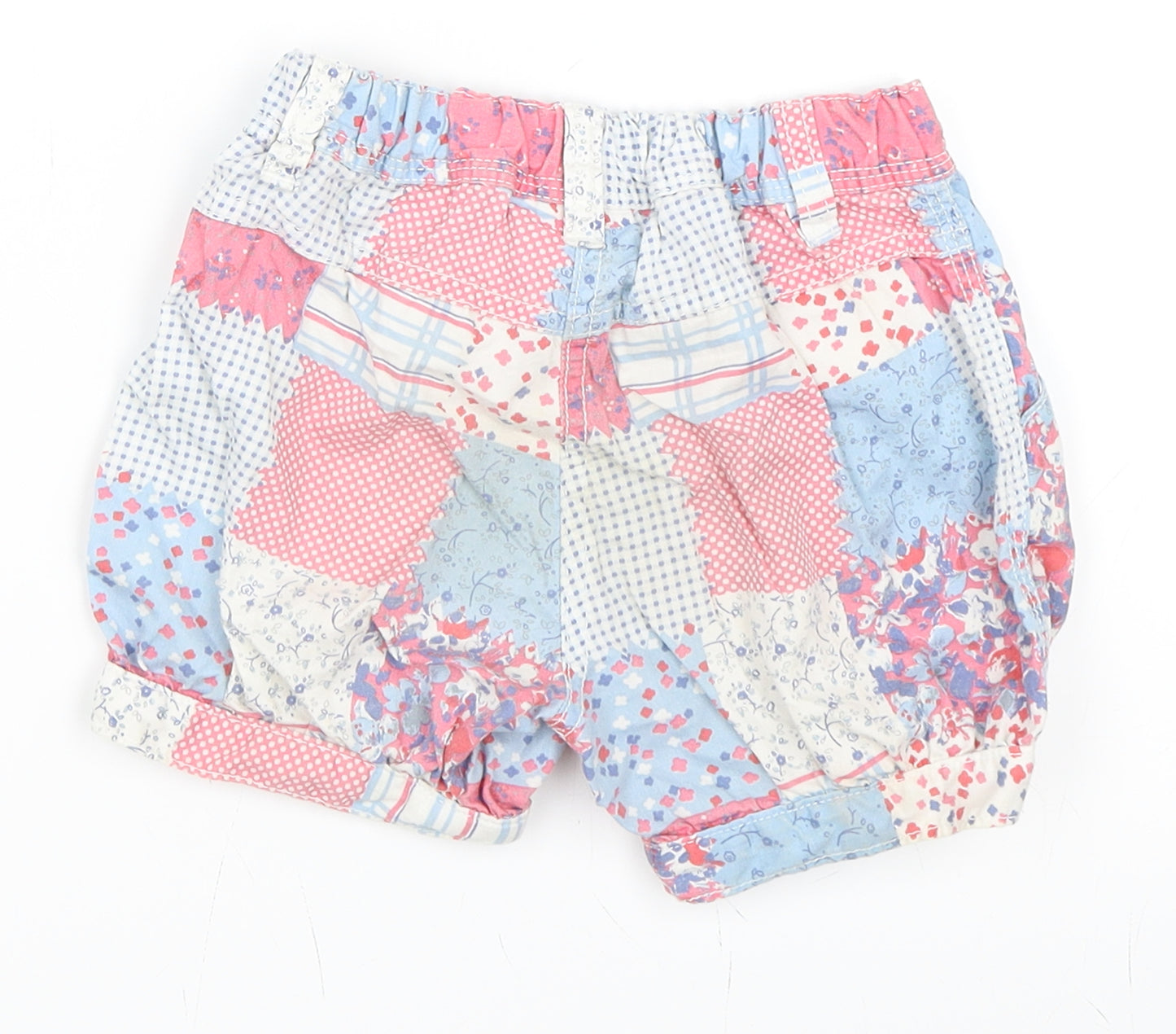 NEXT Girls Pink Geometric  Chino Shorts Size 3-4 Years