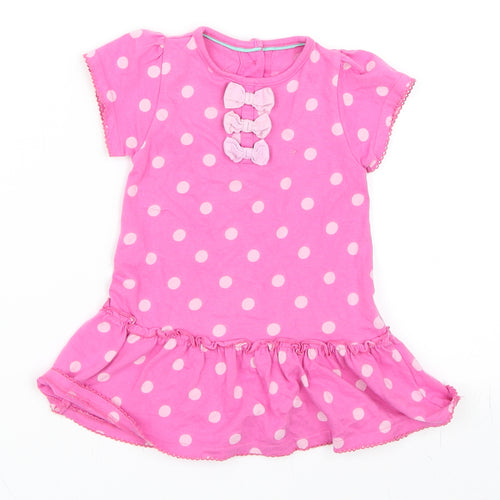 Marks and Spencer Girls Pink   Shift  Size 3-6 Months