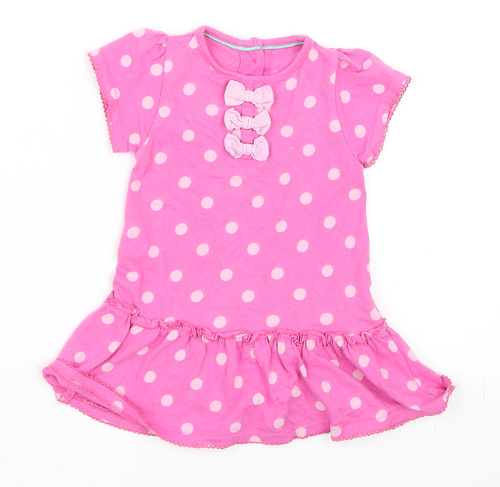 Marks and Spencer Girls Pink Shift Size 3-6 Months