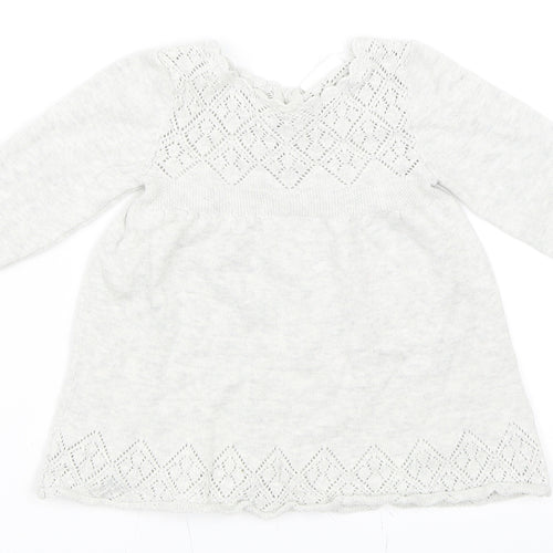 NEXT Girls Grey   Shift  Size 3-6 Months