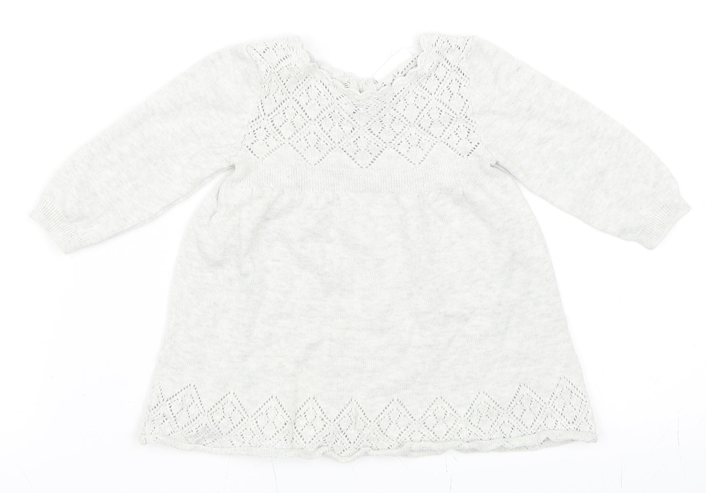 NEXT Girls Grey   Shift  Size 3-6 Months