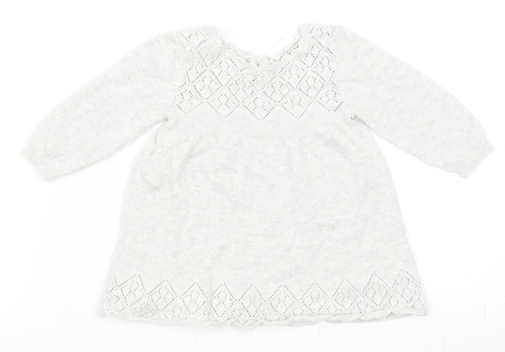 NEXT Girls Grey Shift Size 3-6 Months