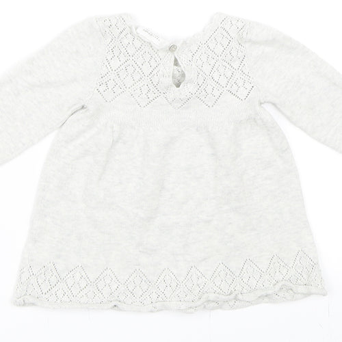 NEXT Girls Grey   Shift  Size 3-6 Months