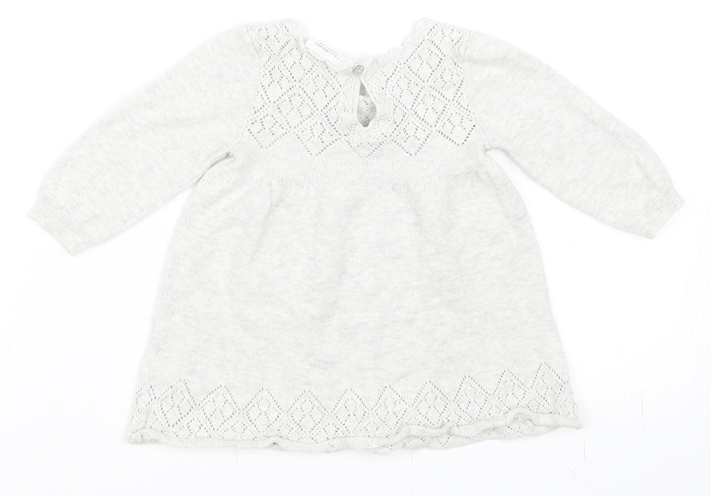 NEXT Girls Grey   Shift  Size 3-6 Months