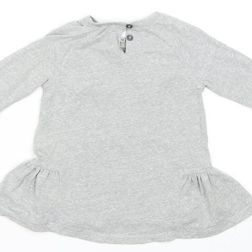 NEXT Girls Grey   Skater Dress  Size 9-12 Months  - Bunny