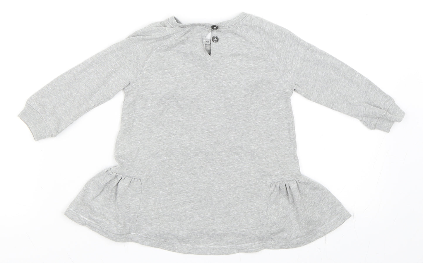 NEXT Girls Grey   Skater Dress  Size 9-12 Months  - Bunny