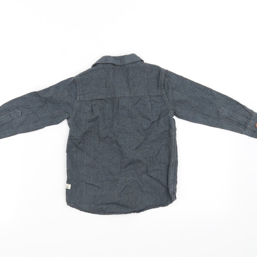 EN FANT Boys Grey   Basic Button-Up Size 2 Years