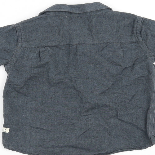 EN FANT Boys Grey   Basic Button-Up Size 2 Years