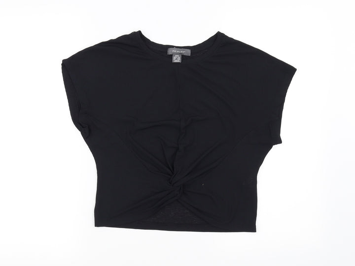 Primark Womens Black Basic T-Shirt Size XS