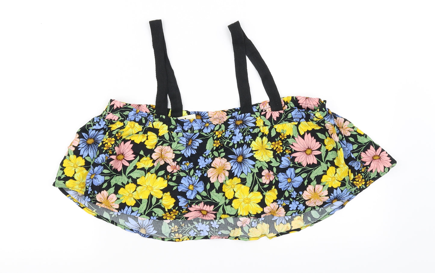 Miss Selfridge Womens Yellow Floral  Basic Tank Size 12