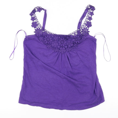 denim co Womens Purple   Basic Blouse Size 10