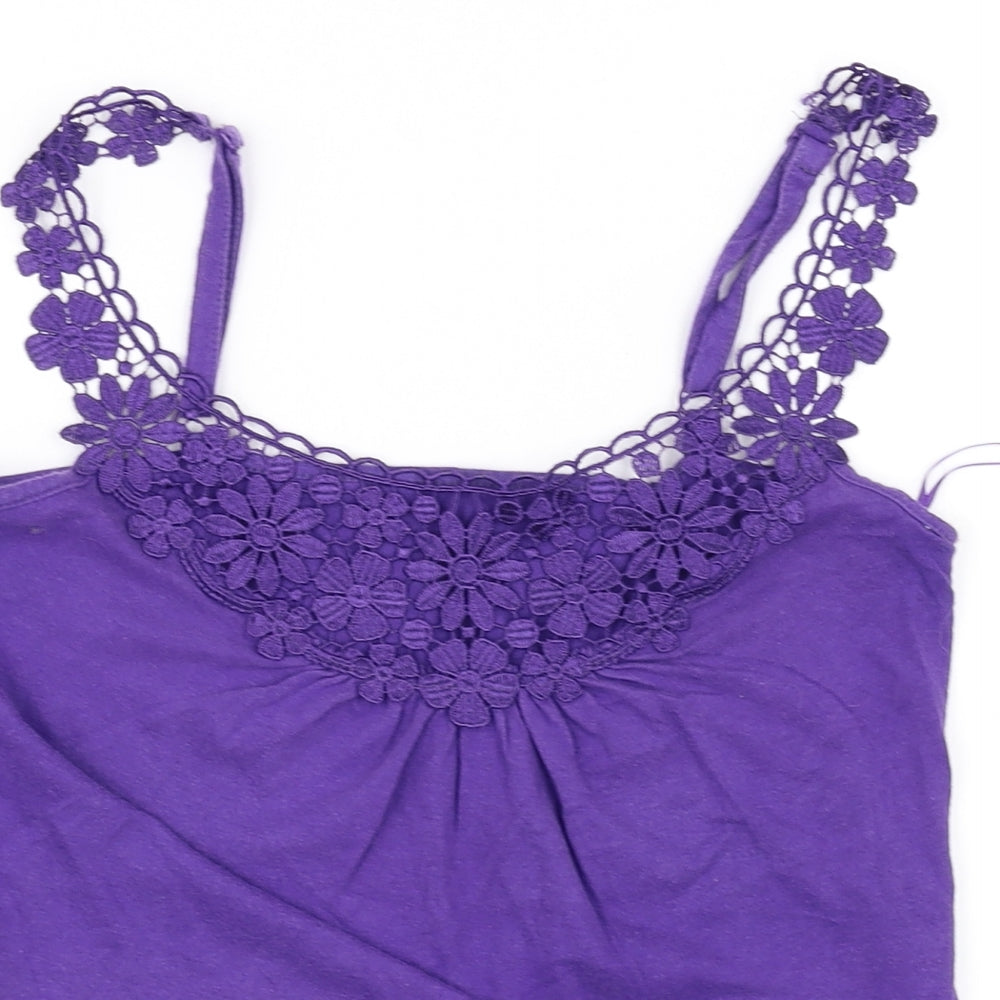 denim co Womens Purple   Basic Blouse Size 10