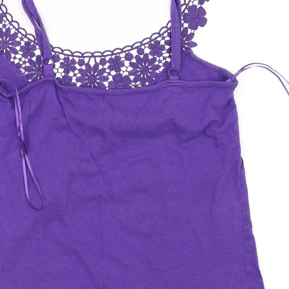denim co Womens Purple   Basic Blouse Size 10