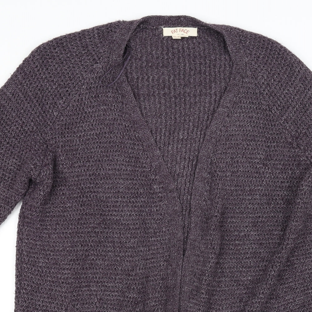 Fat Face Womens Purple   Cardigan Jumper Size 12