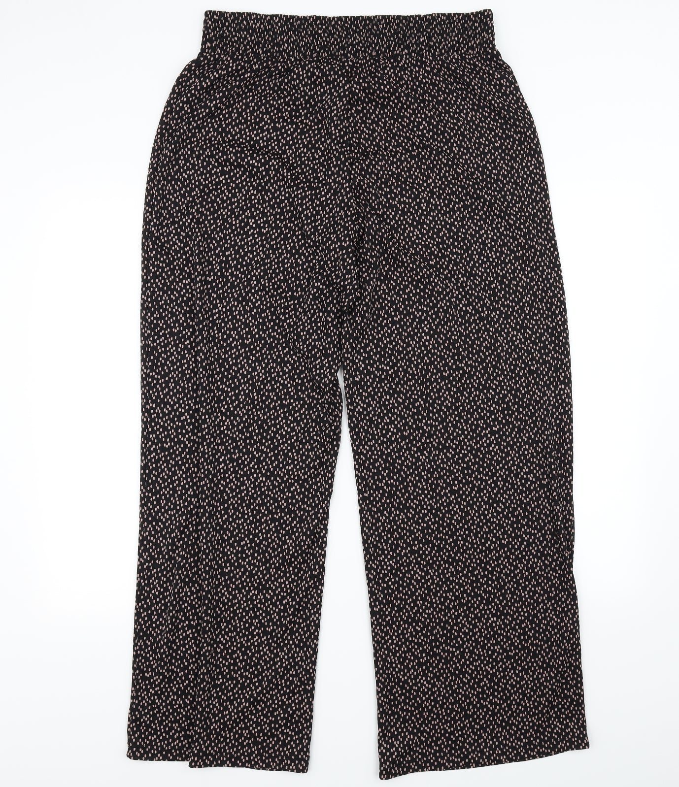 F&F Womens Black Polka Dot  Trousers  Size 14 L28 in