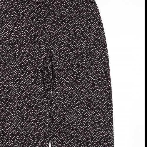F&F Womens Black Polka Dot  Trousers  Size 14 L28 in