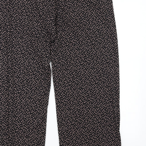 F&F Womens Black Polka Dot  Trousers  Size 14 L28 in