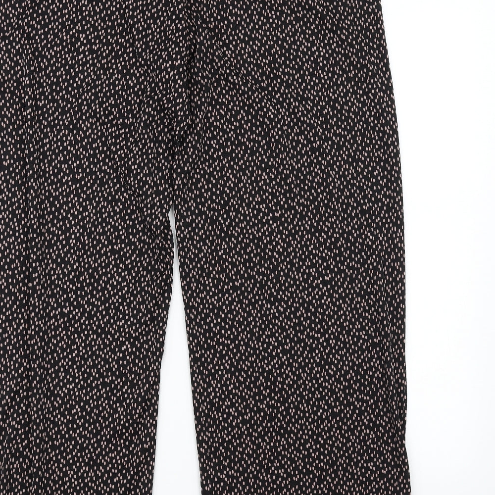 F&F Womens Black Polka Dot  Trousers  Size 14 L28 in