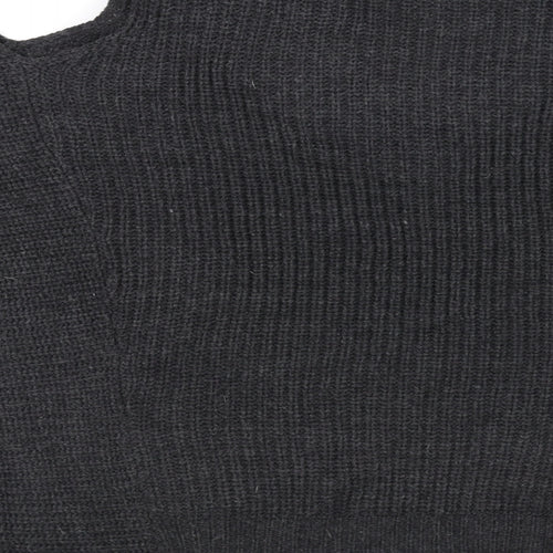 QED London Womens Grey   Cardigan Jumper Size M