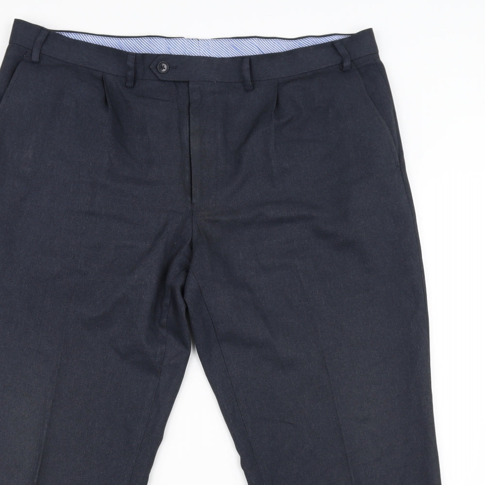 Marks and Spencer Mens Blue   Trousers  Size 40 in L29 in