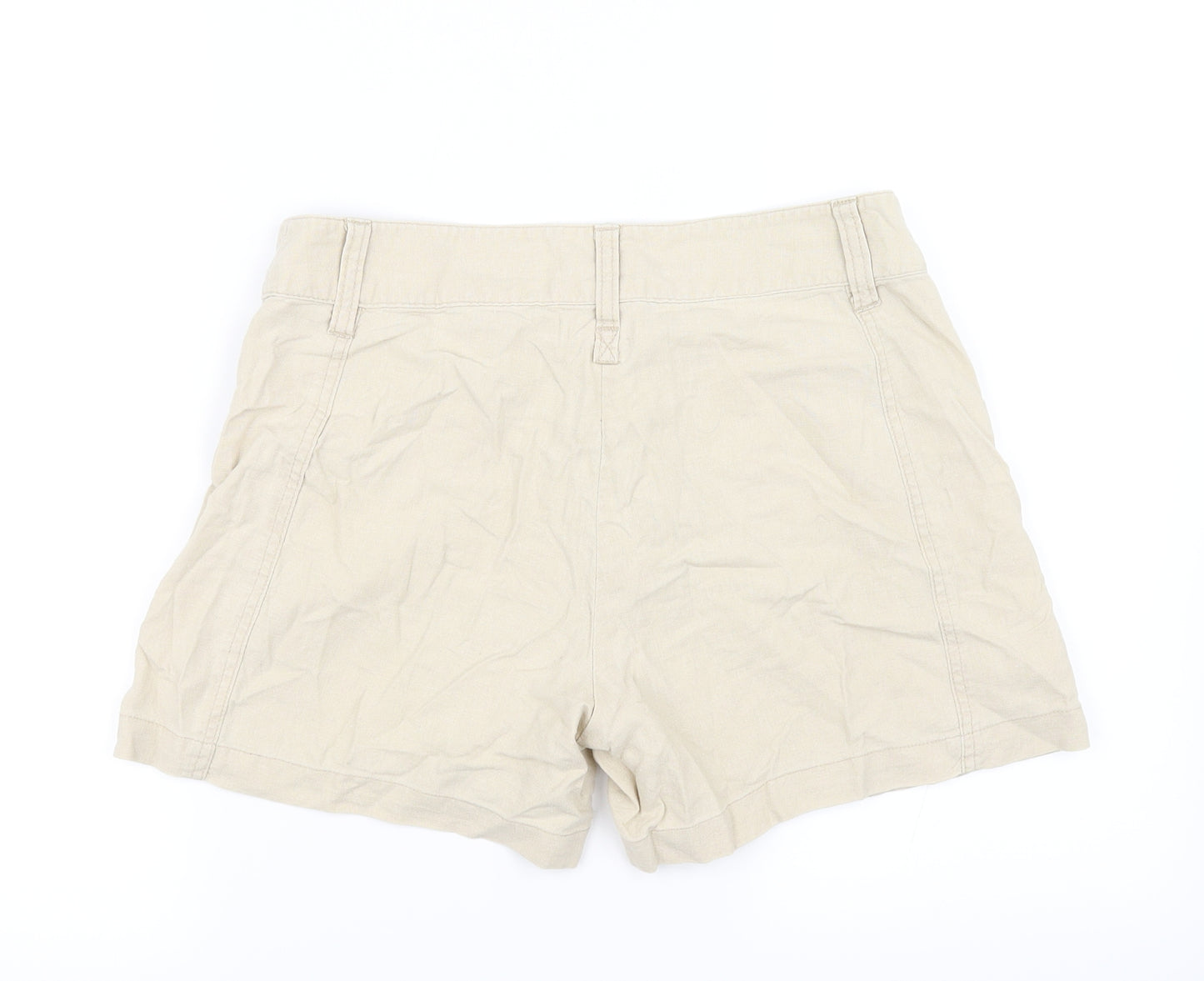 Top Secret Womens Beige   Cut-Off Shorts Size M